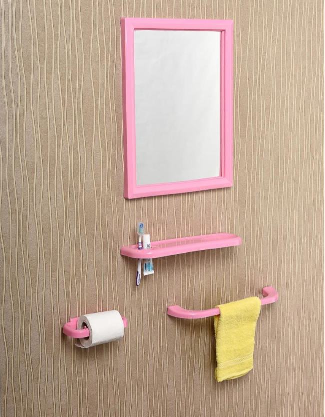 Çelik Ayna Dikdörtgen Banyo Aynası Set