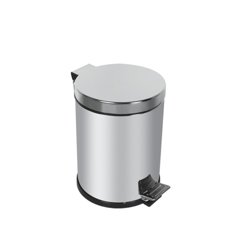 Çelik Ayna Krom 8 lt Çöp Kovası Pedallı