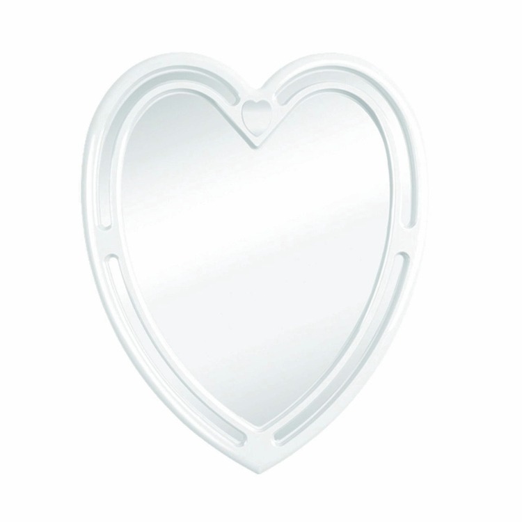 Çelik Ayna Dekoratif Kalpli Ayna Plastik