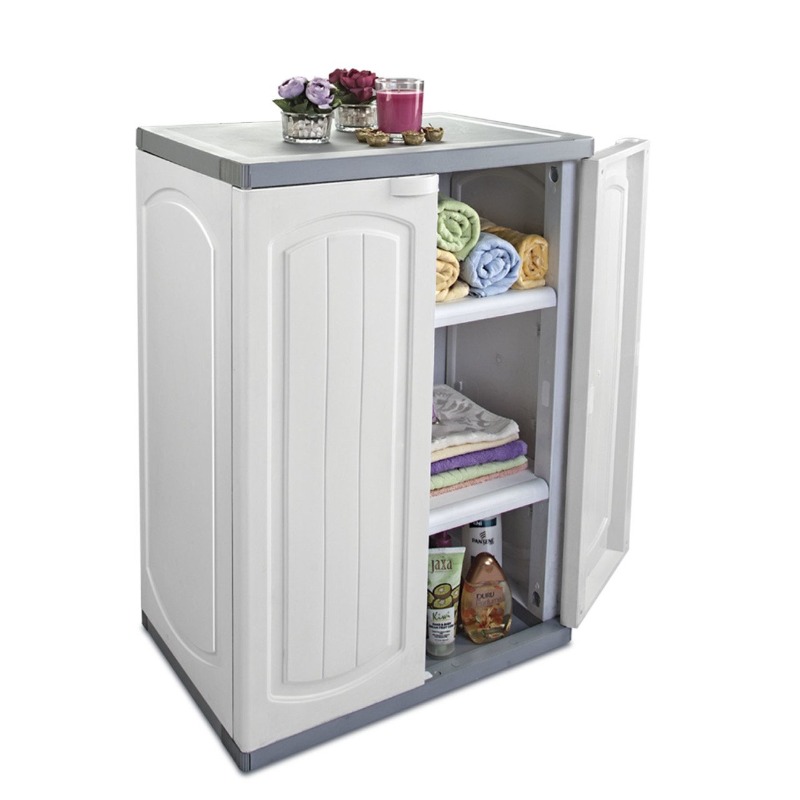 Çelik Ayna 2 Kapılı Banyo Dolabı Demonte