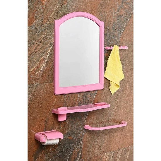 Çelik Ayna Star Kubbeli Banyo Aynası Set