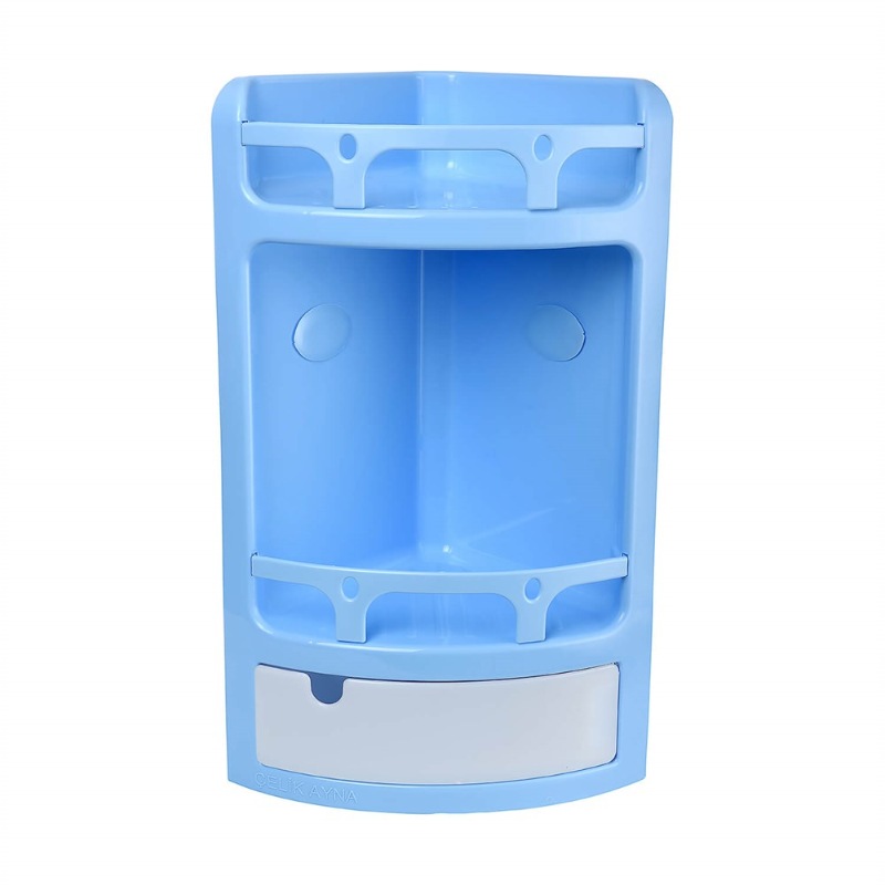 Çelik Ayna Çekmeceli Banyo Köşeliği