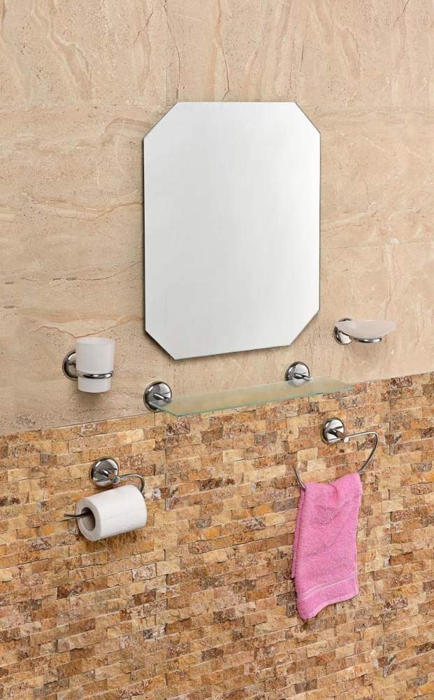 Çelik Ayna Eko Atlas Krom Banyo Aynası Set