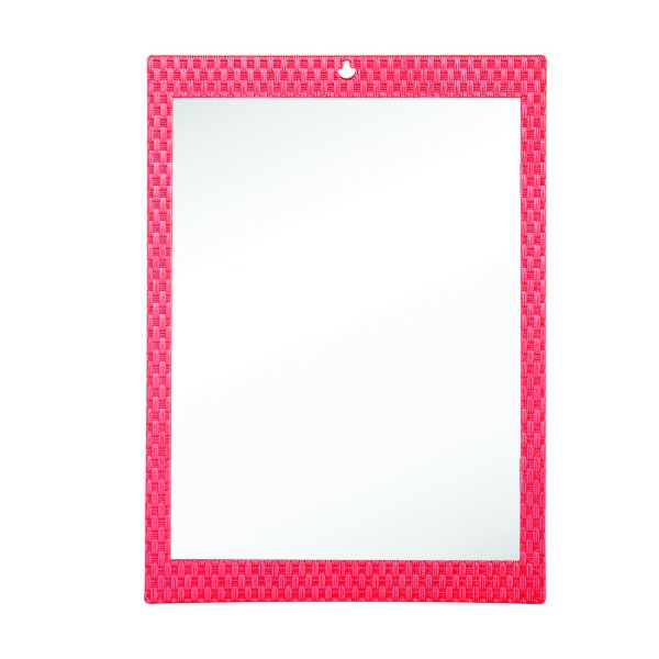 Çelik Ayna Kare Hasır Ayna 23x33 cm