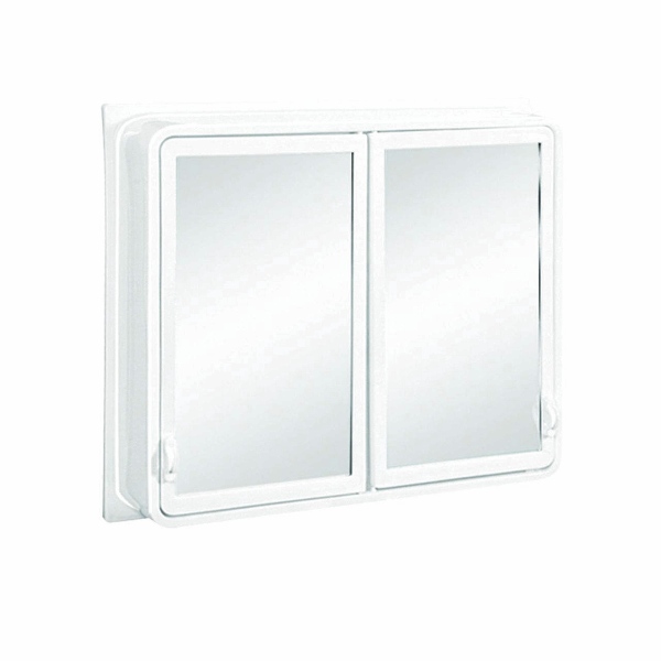 Çelik Ayna 2 Kapaklı Banyo Dolabı