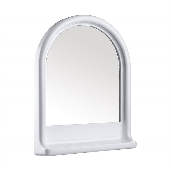 Çelik Ayna Kubbeli Etajerli Ayna