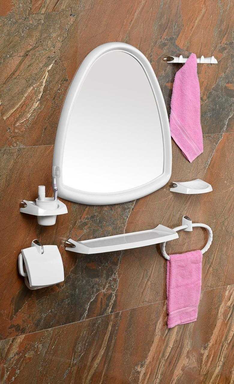 Çelik Ayna Damla Banyo Aynası Set